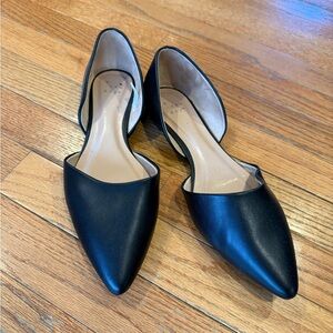 a new day Black Pointed Flats